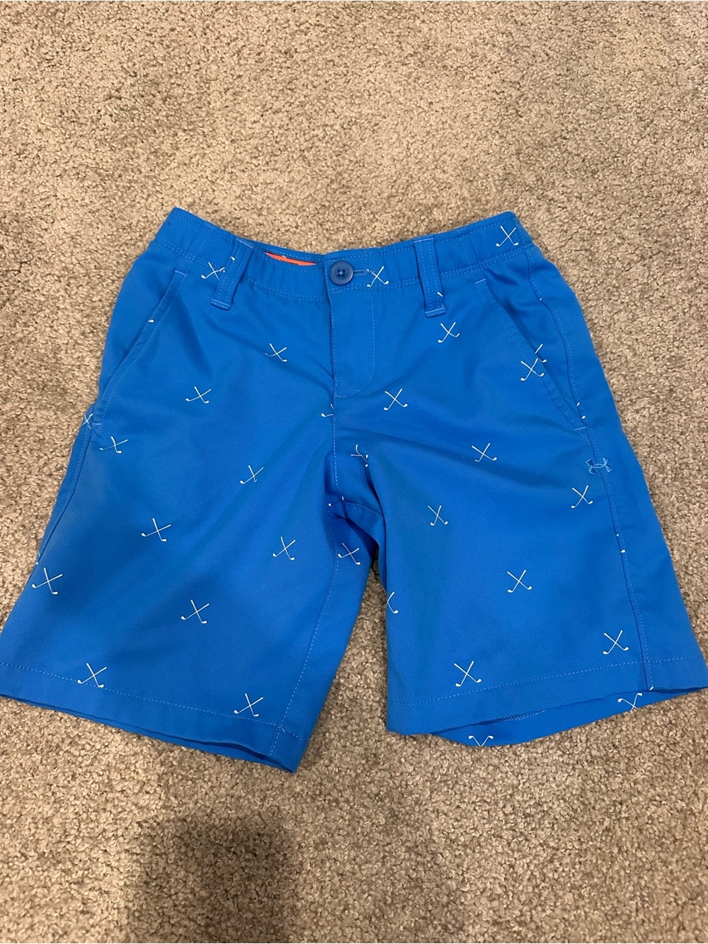 Under Armour Blue Golf Print Performance Shorts